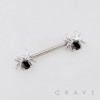 SPIDER ARACHNE 316L SURGICAL STEEL NIPPLE RING
